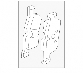 Rear brake pads 4pcs set BMW i3 14-20
