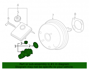 BMW X3 F25 15-17 Brake Master Cylinder