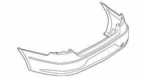 Bare rear bumper VW CC 13-17 rest.
