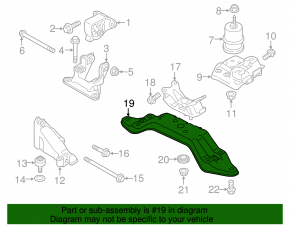 Gearbox mount bracket Subaru Legacy 15-19