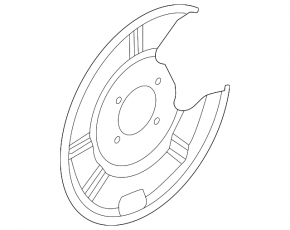 Brake Disc Cover Rear Right Nissan Rogue 21-24
