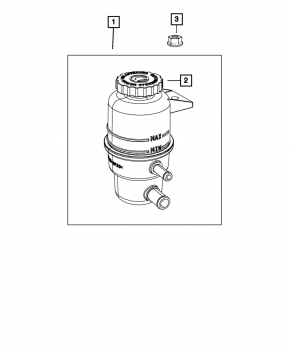 Power steering reservoir Dodge Grand Caravan 11-20