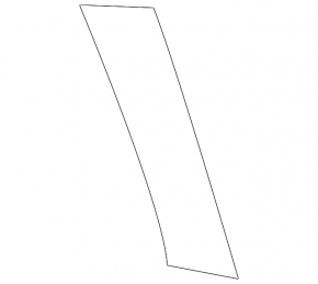 Rear bumper molding left Toyota Rav4 16-18 rest