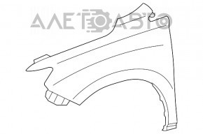 Front left fender Lexus RX350 RX450h 10-15