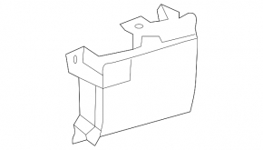 Front panel pocket box left Lexus ES300h ES350 13-18 beige