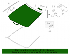 Windshield Lexus NX300 NX300h 18