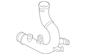Right central intercooler pipe for Audi A3 22-26