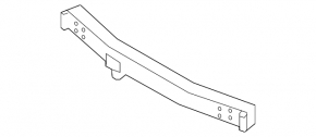 Infiniti G25 G35 G37 4d 06-15 Front Bumper Reinforcement