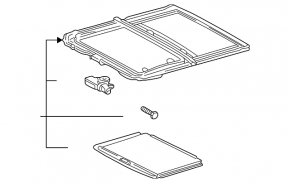 Lexus ES300 ES330 sunroof assembly