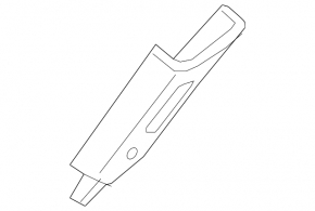 Center pillar trim upper belt left Nissan Maxima A36 16-23 gray