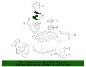 Lexus ES300h positive battery terminal 19-26