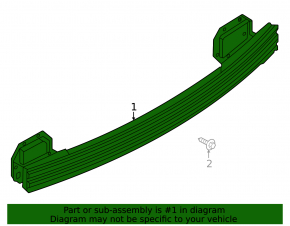 Nissan Ariya 23-25 rear bumper reinforcement