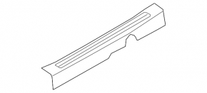 Inner front right door sill trim Kia Niro 23-26 EV. Black