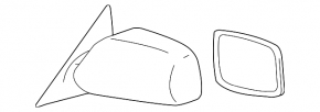 Toyota Camry v40 right side mirror cover (USA)