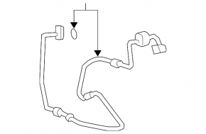 Lexus LS460 07-17 Air Conditioning Condenser-Compressor Pipe