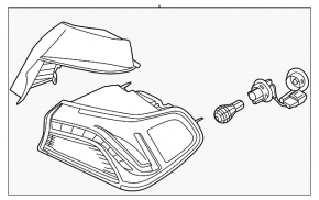 Kia K5 21-24 LED Left Outer Wing Light