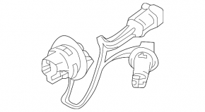 Wiring for the left outer fender light on a Kia Sportage 17-19 for LEDs