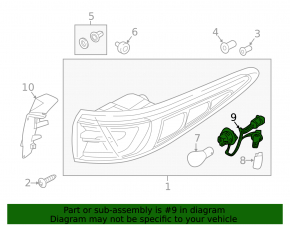 Wiring for the left outer fender light on a Kia Sportage 17-19 for LEDs