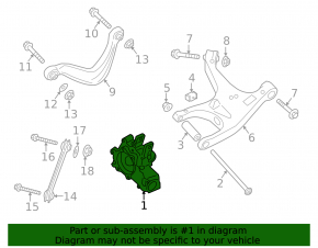Rear left axle Porsche Macan 15-24