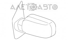 Left side mirror assembly Nissan Armada/Titan 03-15 5-pin, heated, structure