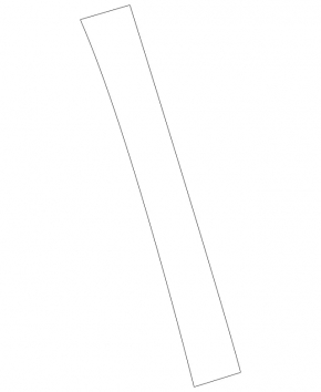 Rear left side door trim for Mercedes X164 GL W164 ML