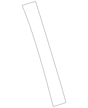 Rear left side door trim for Mercedes X164 GL W164 ML
