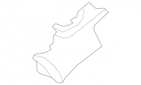 Left front panel trim for Mercedes W213 E 17-20 without projection, dark wood