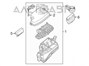 Underhood fuse box Mazda 3 14-18 BM