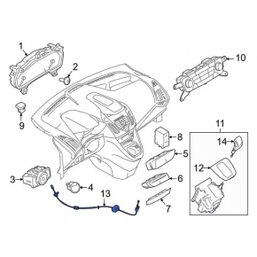 Transmission cable Ford Transit Connect MK2 13-