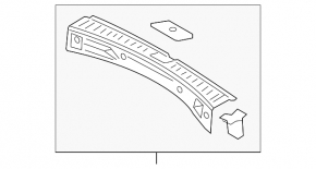 Ford Escape MK3 16-19 Trunk Door Trim