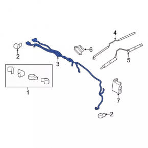 Ford Edge 19-24 Rear Bumper Wiring