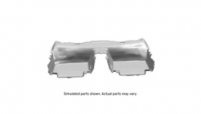 Rear floor covering Cadillac ATS 13 - black, torn fastener, needs dry cleaning