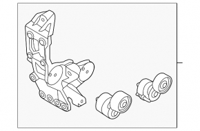 Timing Belt Tensioner Bracket Hyundai Sonata 11-15 hybrid 2.4