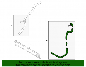 Cooling system hose Hyundai Tucson 22-26 1.6T HEV