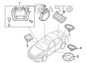 Speaker door front left Nissan Maxima A36 16-