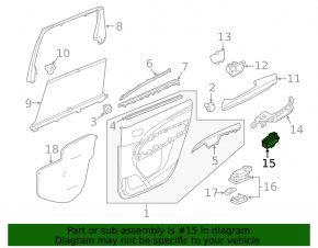 Rear Left Window Regulator Acura MDX 14-20