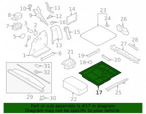 Trunk tray BMW X3 F25 11-17