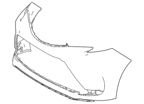Front bumper bare Toyota Sienna 21-24 XSE
