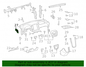 Air duct left Lexus RX300 98-03