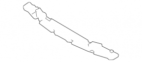 Infiniti Q50 Front Bumper Absorber 14-