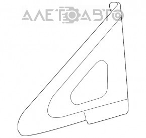 Lexus RX350 RX450h front left window with 10-15 scratches on the chrome.
