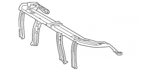Rear seat frame, 2nd row, lower, Toyota Rav4 19-24