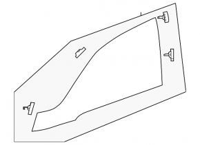 Fixed glass rear right window for Honda Odyssey 18-25