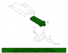 Tire pressure module Porsche Panamera 10-16