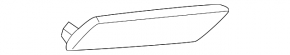 Right rear bumper reflector for Toyota Camry 18-24