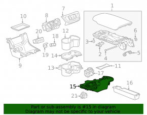 GMC Terrain 18- Center Console Trim