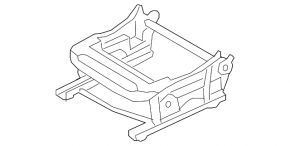 Nissan Rogue 14-20 driver's seat lower cushion lift adjustment motor without frame
