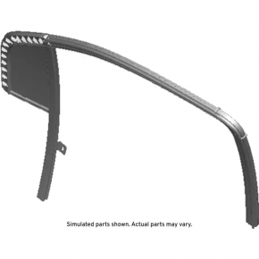 Door glass triangle with seal front right Buick Encore 13-19