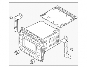 Radio tape recorder Kia Forte 4d 14-16 dorest