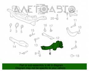 Rear right axle Ford Focus usa 08-11 with lever
